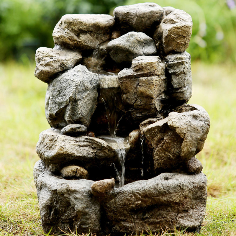 Jeco Inc. Small Rock Water Fountain Wayfair